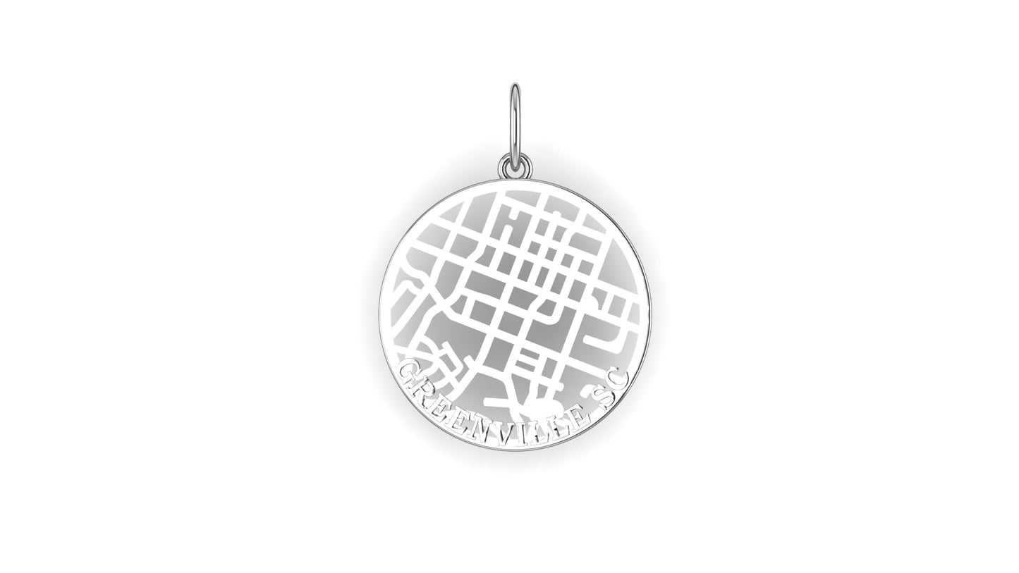 Greenville Downtown Map Charm