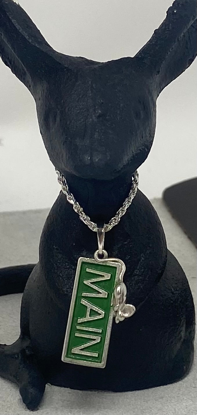 Mice On Main Sign Charm