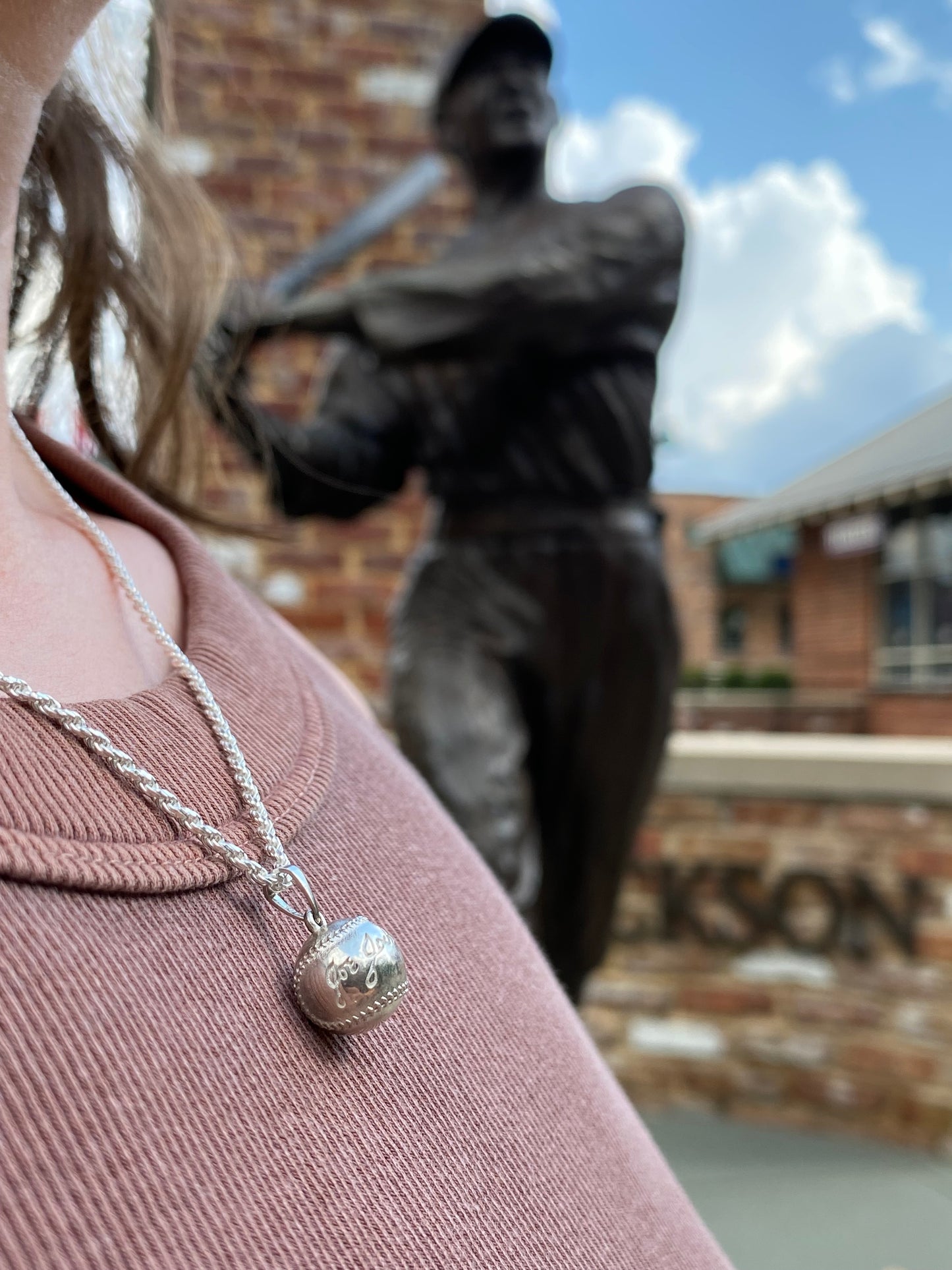 "Shoeless" Joe Jackson Baseball Necklace