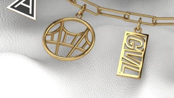 Greenville Downtown Map Charm