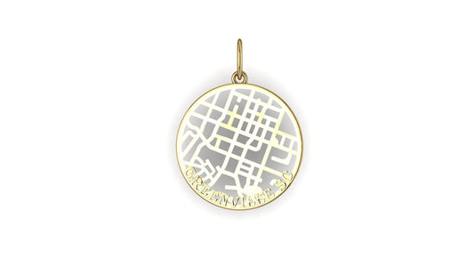 Greenville Downtown Map Charm