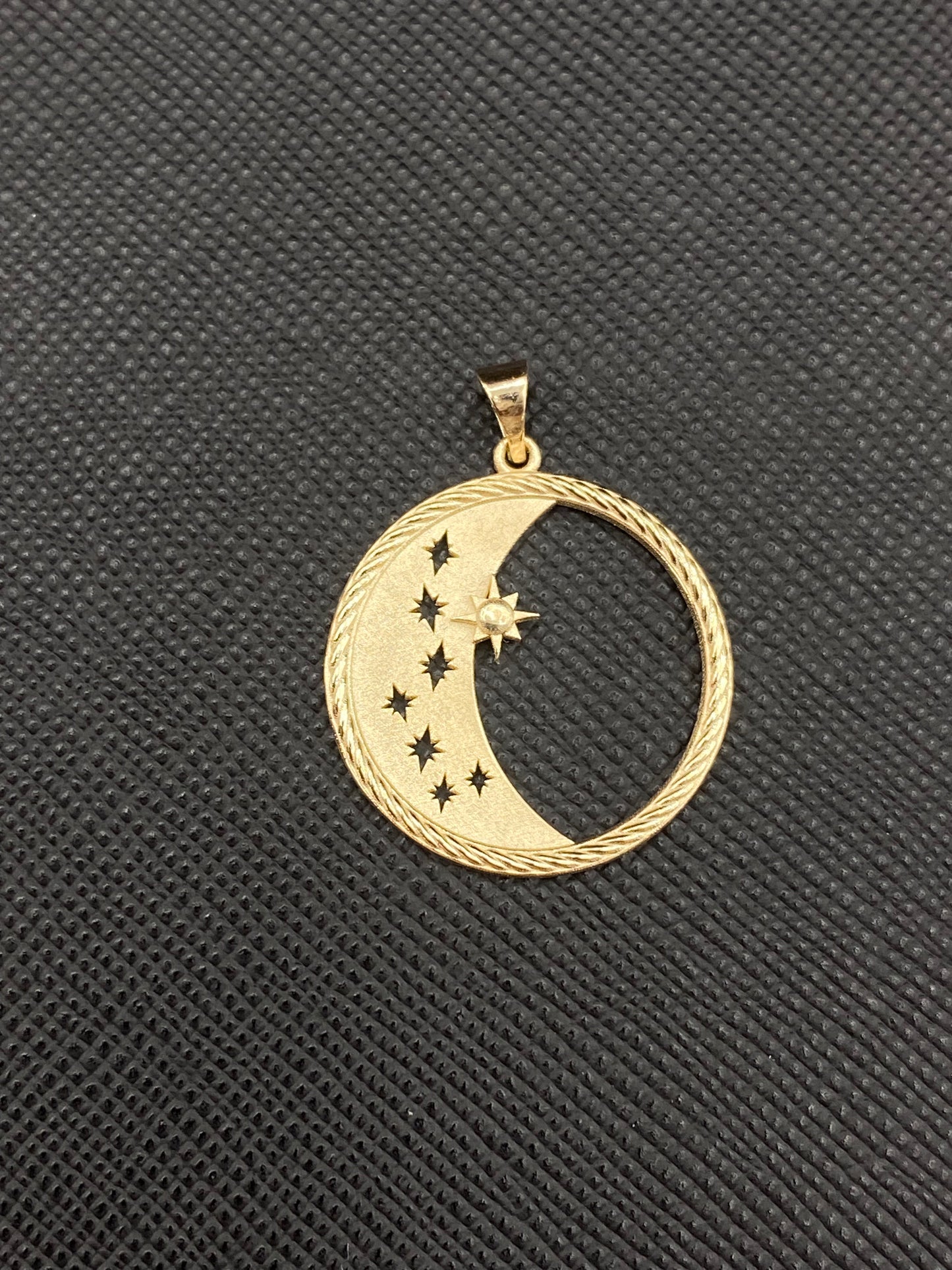 Textile Crescent Necklace