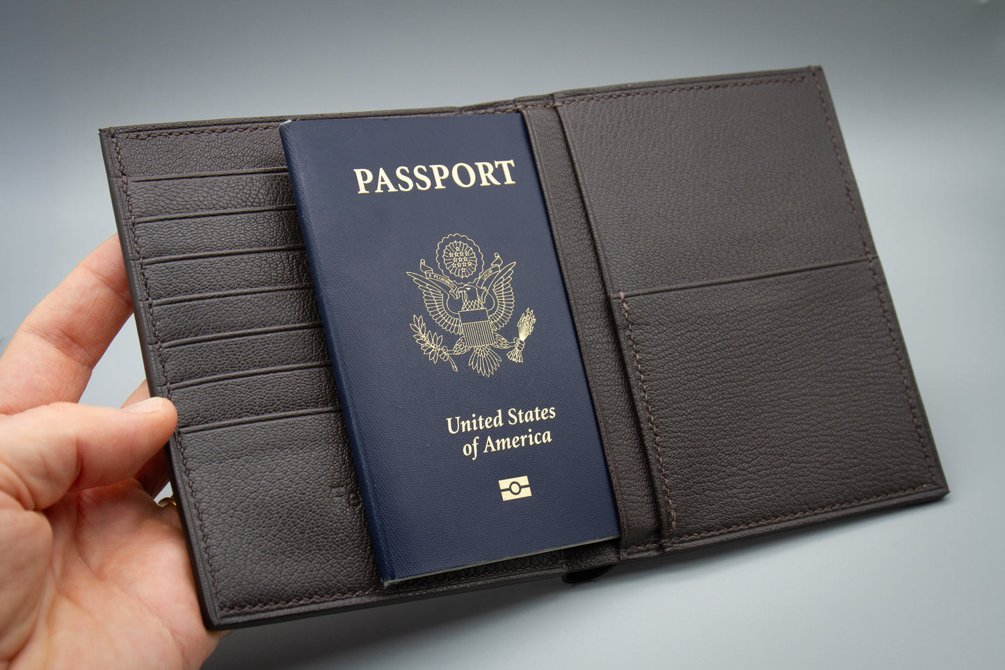 Alligator Passport Holder Wallet - Travel Organizer