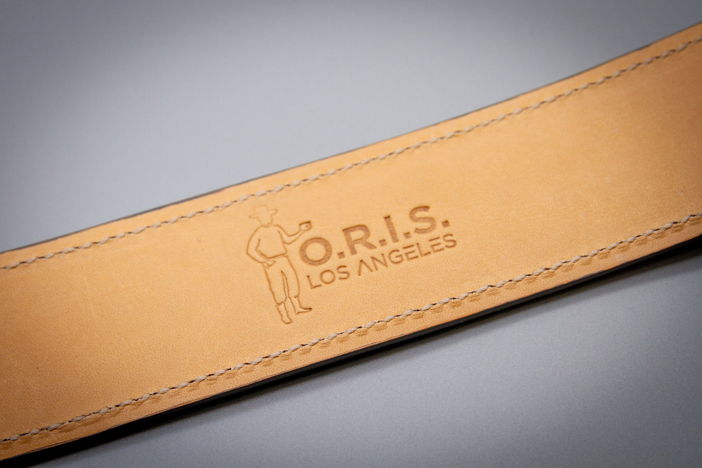 Anaconda Leather Belt - Blue
