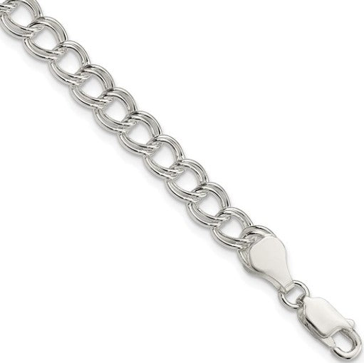6mm Double Link Charm Bracelet